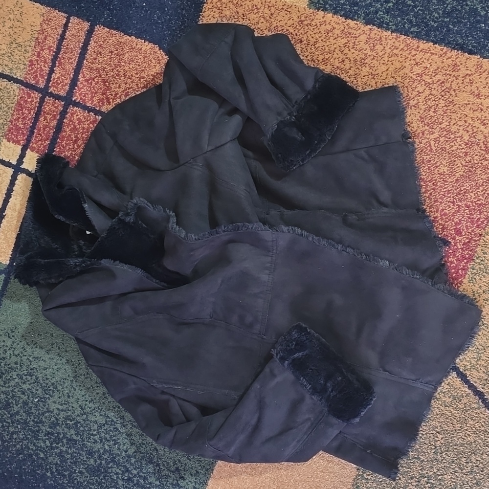 Faux suede jacket